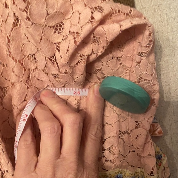 Ivy Jane Blush Lace Kimono with Vibrant Trim - Picture 6 of 7